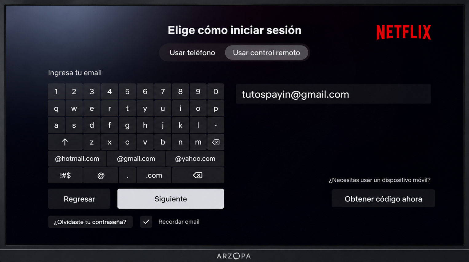 INGRESO A NETFLIX